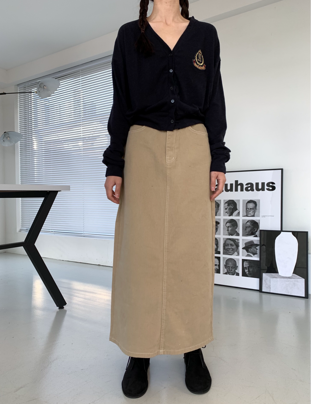 common long skirt (베이지)