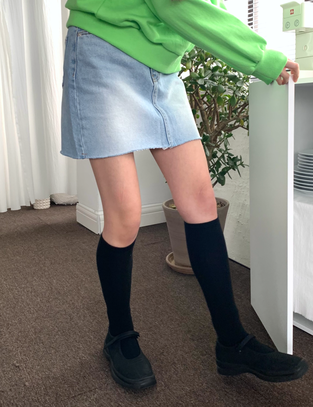 light mini skirt
