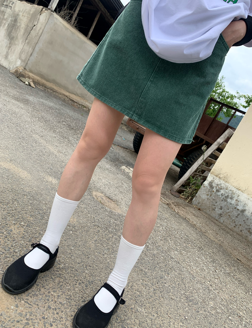 pigment mini skirt (그린)
