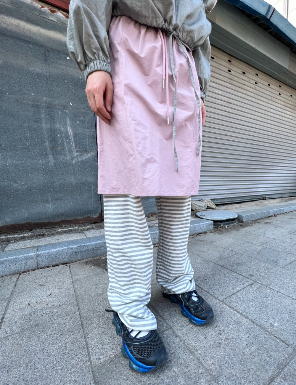common midi skirt (핑크)