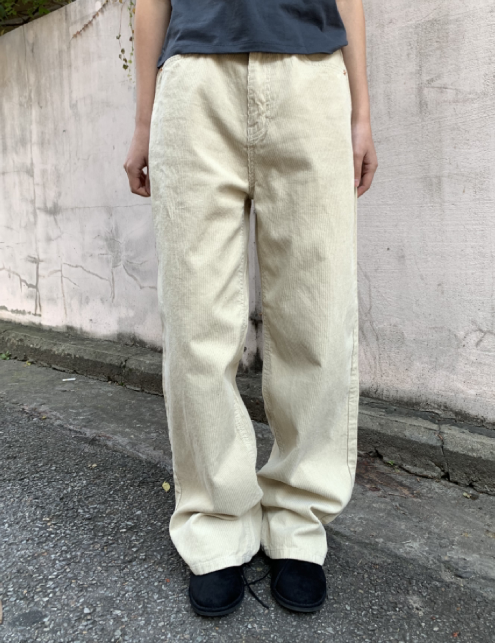 vintage corduroy pants (크림)