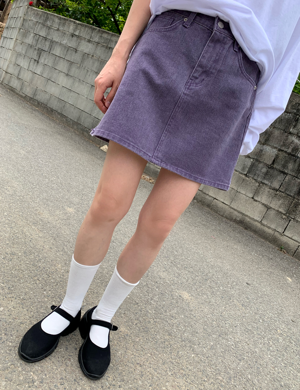 pigment mini skirt (보라)