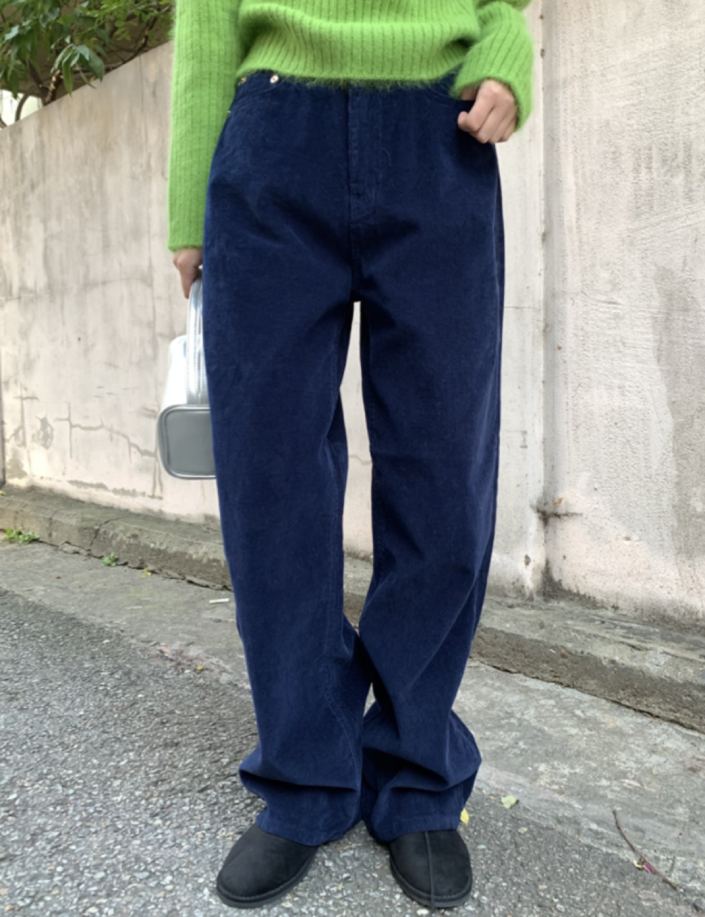 vintage corduroy pants (네이비)